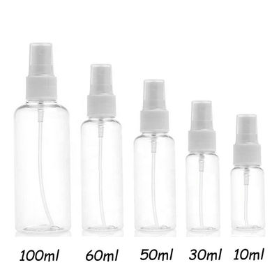 Προσαρμοσμένα μπουκάλια 10ml 30ml 50ml 60ml 100ml ψεκασμού αντλιών χρώματος πλαστικά