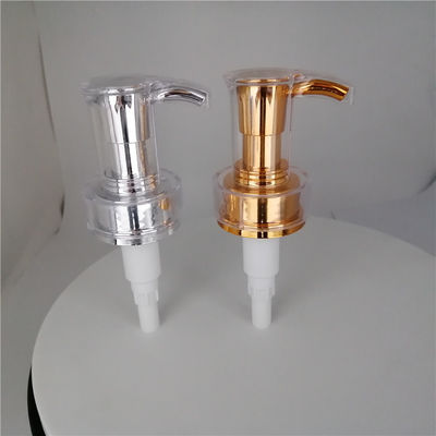 αντλία διανομέων σαμπουάν 33mm 1.5ml/T, χρυσή αντλία διανομέων σαπουνιών για το εδαφοβελτιωτικό τρίχας