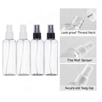 Προσαρμοσμένα μπουκάλια 10ml 30ml 50ml 60ml 100ml ψεκασμού αντλιών χρώματος πλαστικά