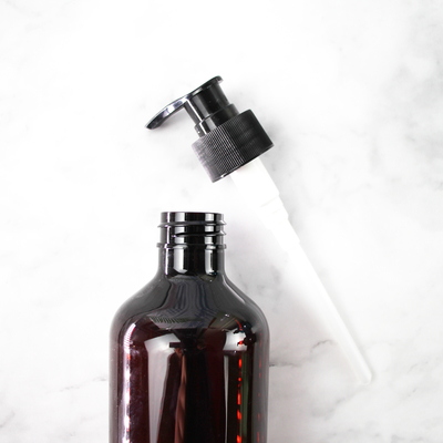 Χονδρικό καφετί γκρίζο 300ml διαφανές κενό PET πλαστικό μπουκάλι σαμπουάν κατασκευαστών με την αντλία ΚΑΠ