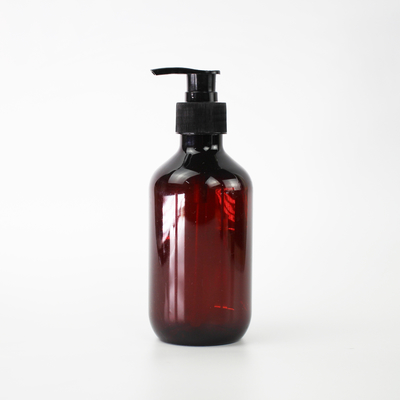 Χονδρικό καφετί γκρίζο 300ml διαφανές κενό PET πλαστικό μπουκάλι σαμπουάν κατασκευαστών με την αντλία ΚΑΠ